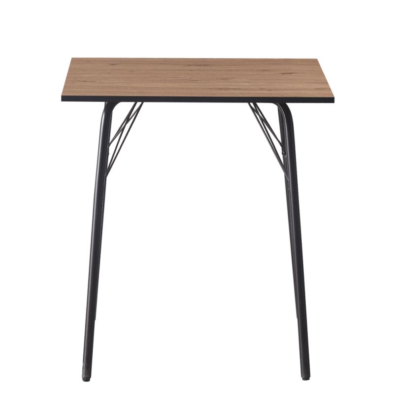 Jednoduchý a minimalistický jedálenský stôl, dub artisan-čierna, 70 cm