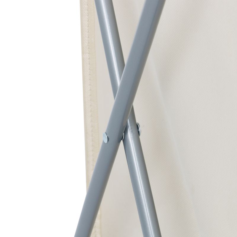 Látkový kôš na bielizeň, béžová-hnedá