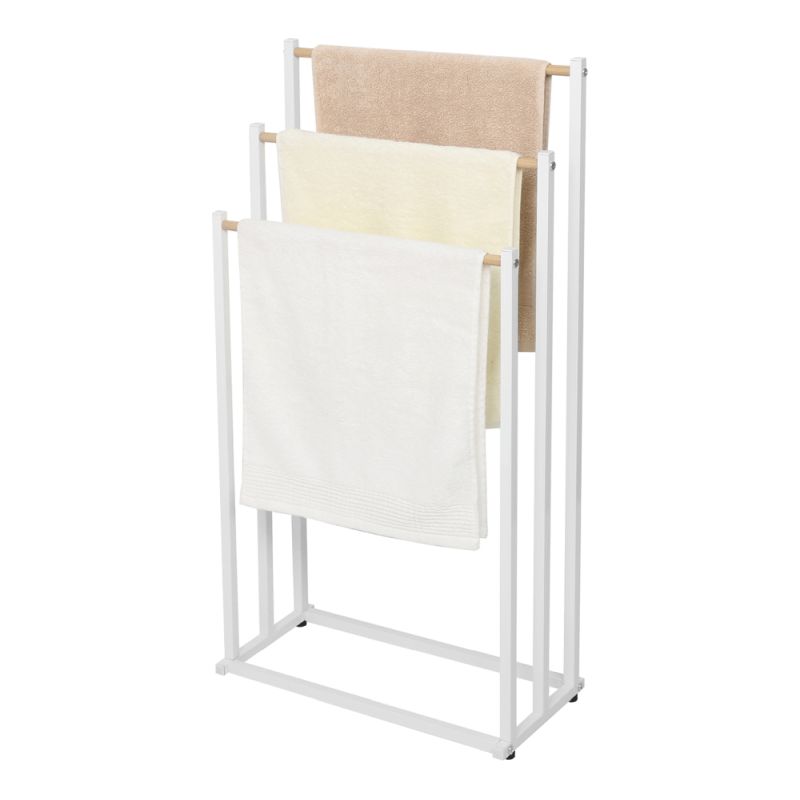 Trojradový stojan na uteráky, biely