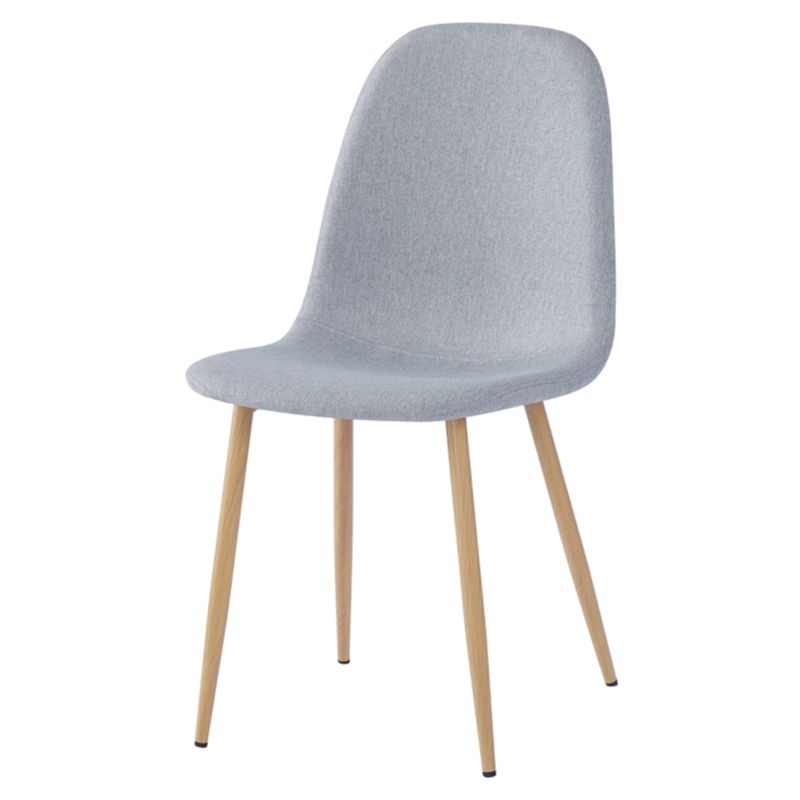 Komfortná stolička svetlosivá látka