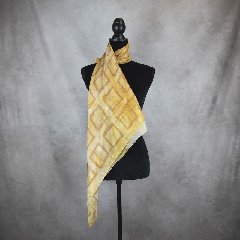 Ručne maľovaná hodvábna šatka ŠTVORCE MIX FARIEB_1, 90 x 90cm