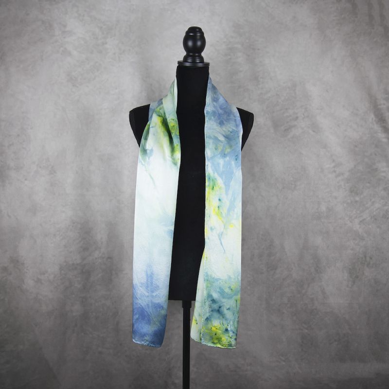 Hodvábny šál LIMITED_23, Vyrobený na Slovensku, 175 x 45cm