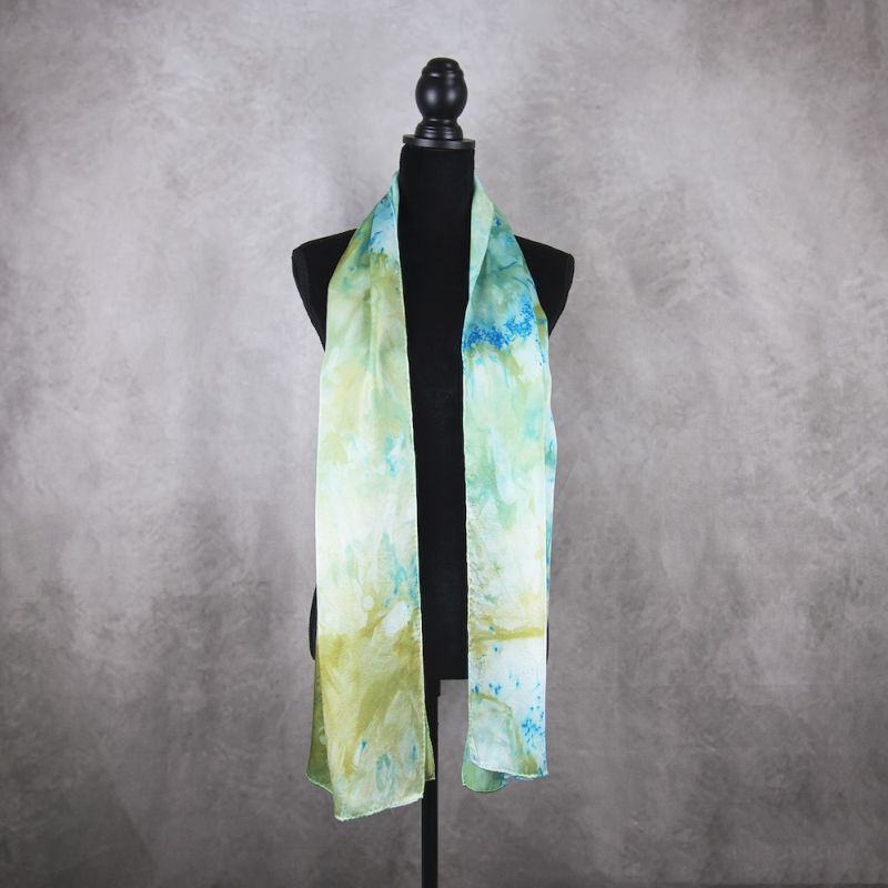 Hodvábny šál LIMITED_25, Vyrobený na Slovensku, 175 x 45cm