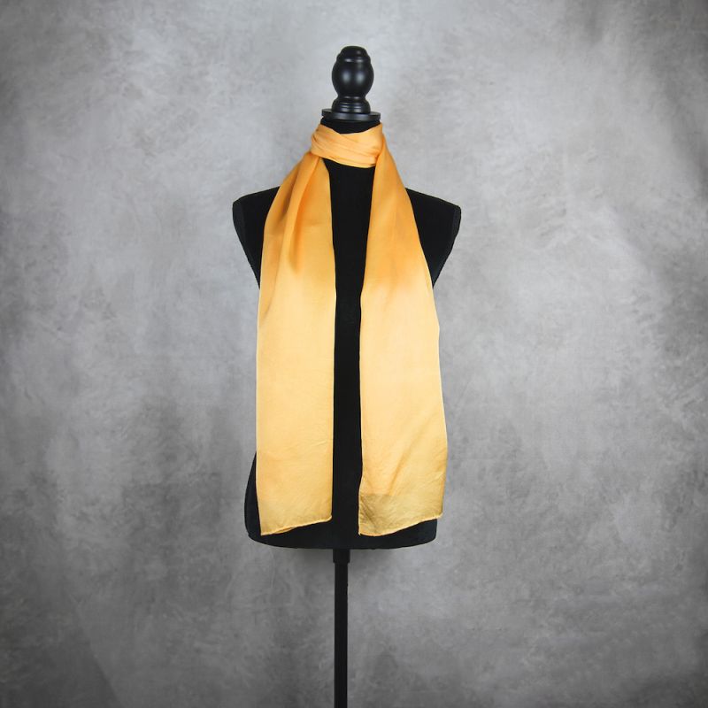 Hodvábny šál MARHUĽOVÝ, Vyrobený na Slovensku, 175 x 45cm