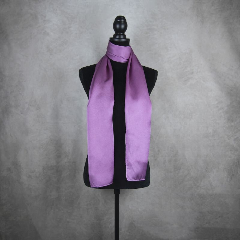 Hodvábny šál PURPUROVÝ, Vyrobený na Slovensku, 175 x 45cm