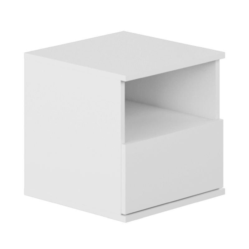 Malý elegantný nočný stolík, biela