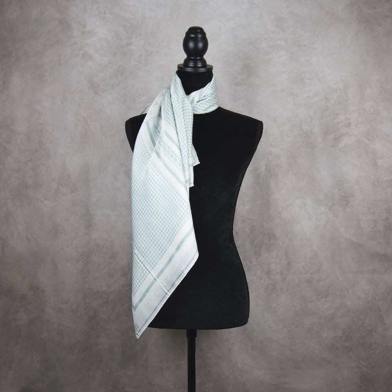 Hodvábna šatka KOHÚTIA STOPA ZELENÁ, 85 x 85cm