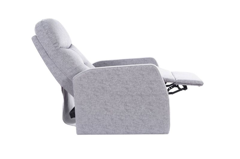 Perfektné relaxačné polohovatelné kreslo, sivá bluvel 14