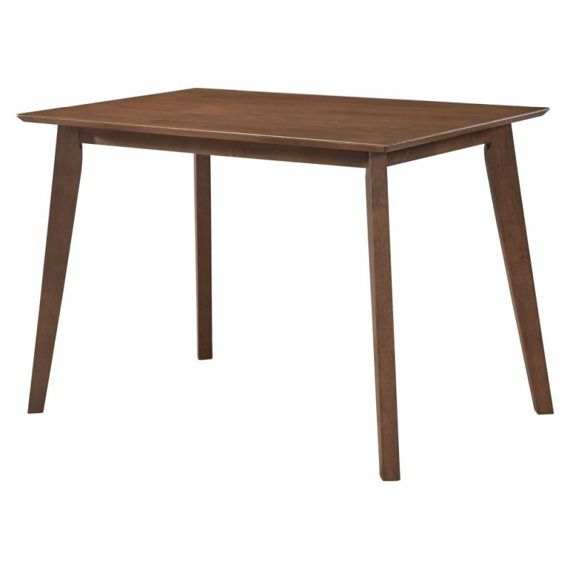 Jedálenský set z kaučukového dreva 1+4 v orechovom prevedení