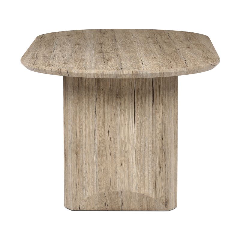 Stôl jedálenský, 200x100x76 cm, MDF doska, 3D dekor dub san remo