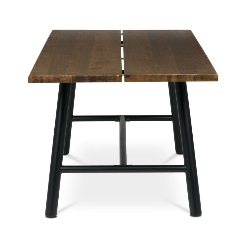 Stôl jedálenský, 220x90cm, dyha, farba orech