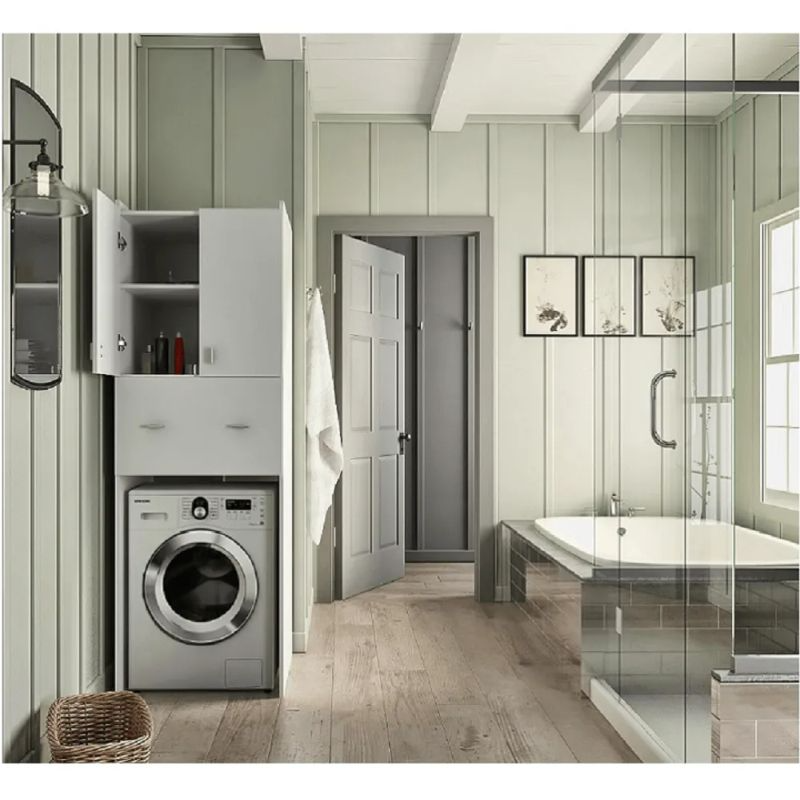 Hlboká skrinka nad práčku, biela