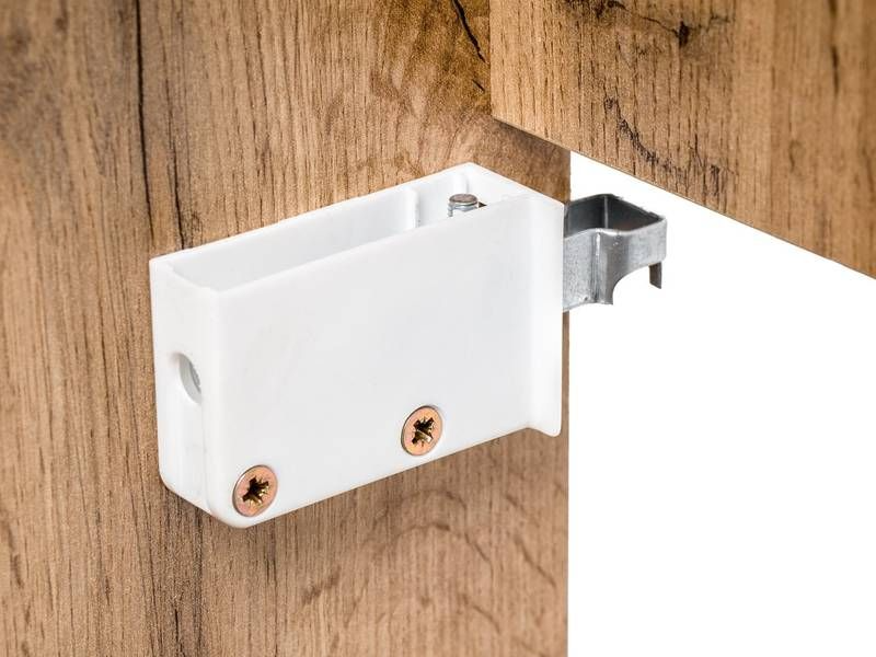 Kúpeľňová skrinka WHITE 810 dub wotan/biely lesk