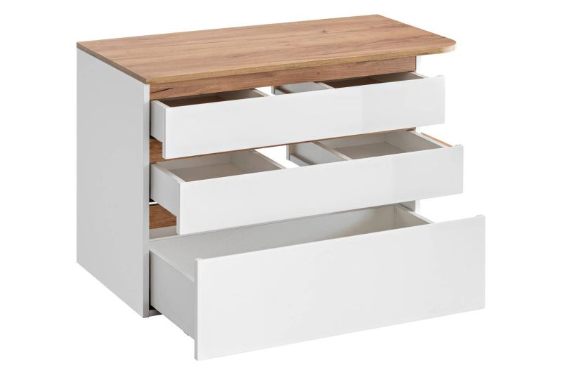 Kúpeľňová skrinka 820 biela/dub