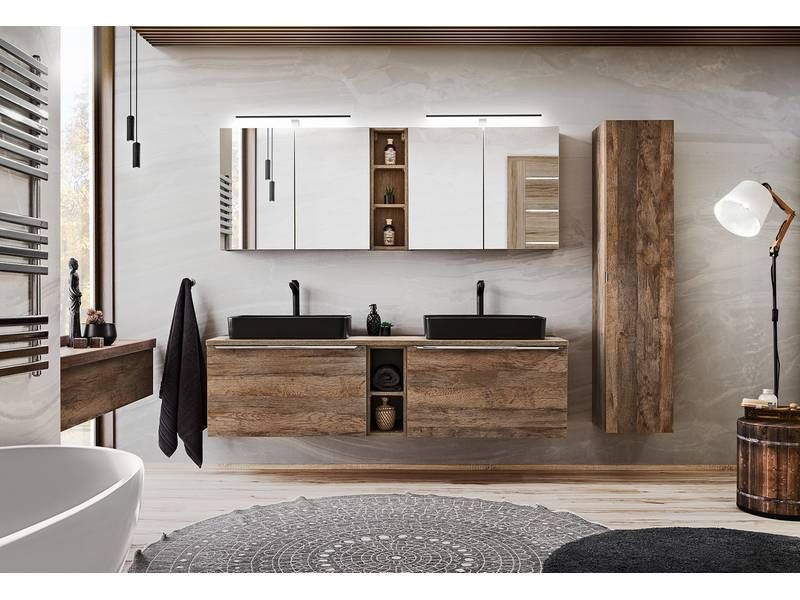 Skrinka do kúpeľne 83-01 dub santa fe vintage