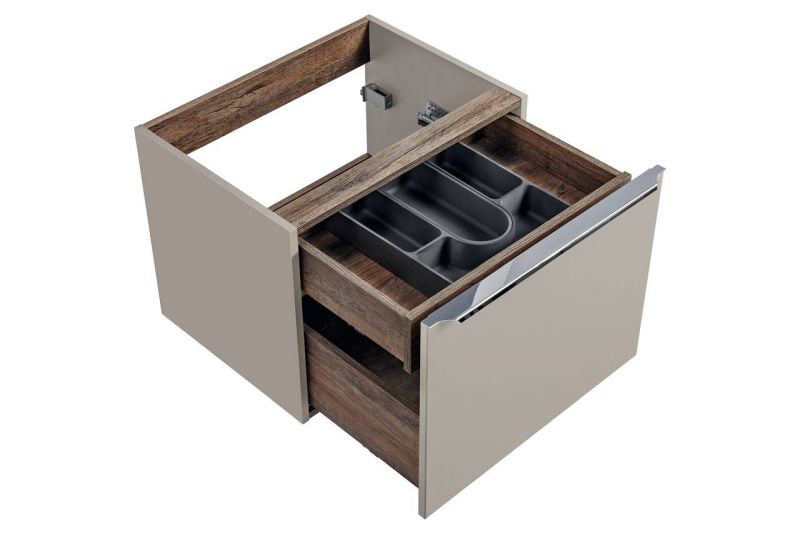 Skrinka do kúpeľne 82-60-B-2S sivý krém