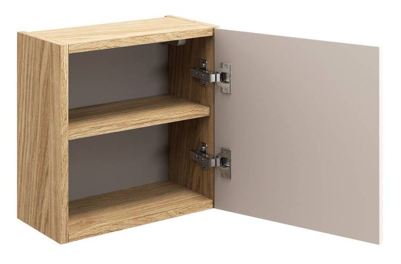 Skrinka do kúpeľne 83-35-1DQ, Dub olejovovaný-béžová