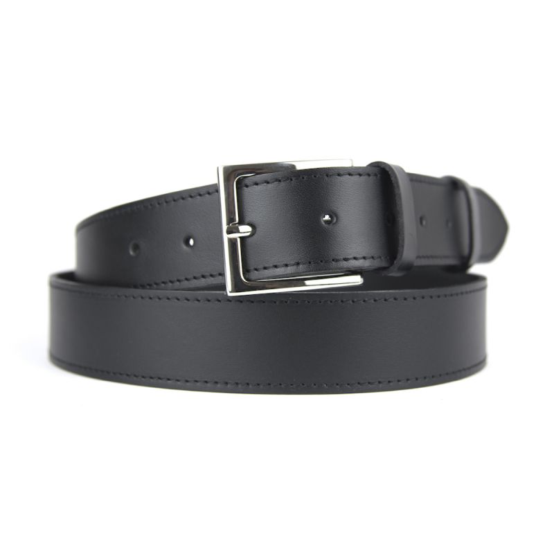 Kožený opasok, 4cm šírka, čierna farba