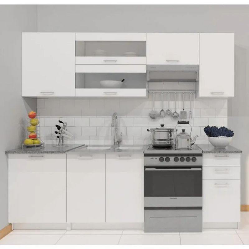 Kuchynská linka biela 2,4 m