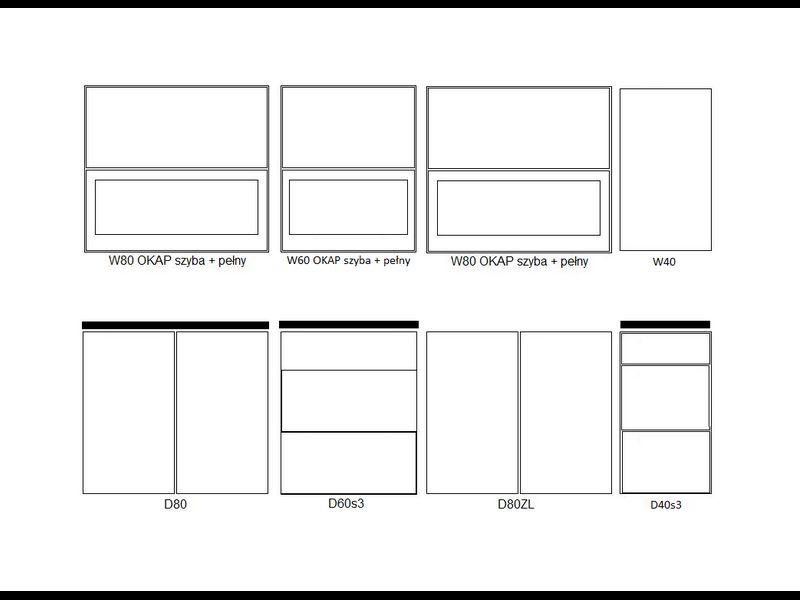 Kuchynská zostava 260 béžový lesk-grafit lesk