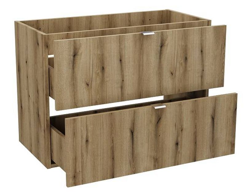 Skrinka do kúpeľne 82-80-2S, Dub coast evoke, 2x zásuvka