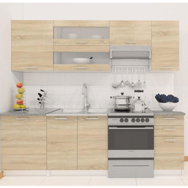 Dolná drezová skrinka S - 80ZL, biela, 2x dvierka