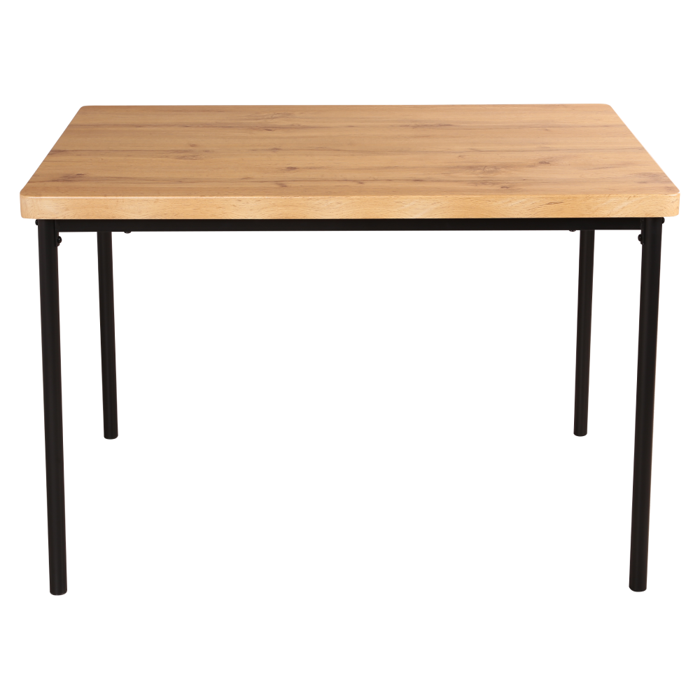 Jedálenský set 1+4, dub svetlý-sivá-čierna