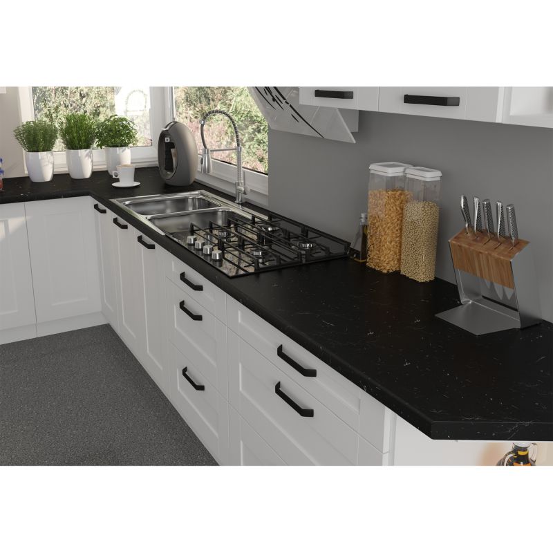 Vysoká skrinka, biela, 60 DK-210 2F, 2x dvierka