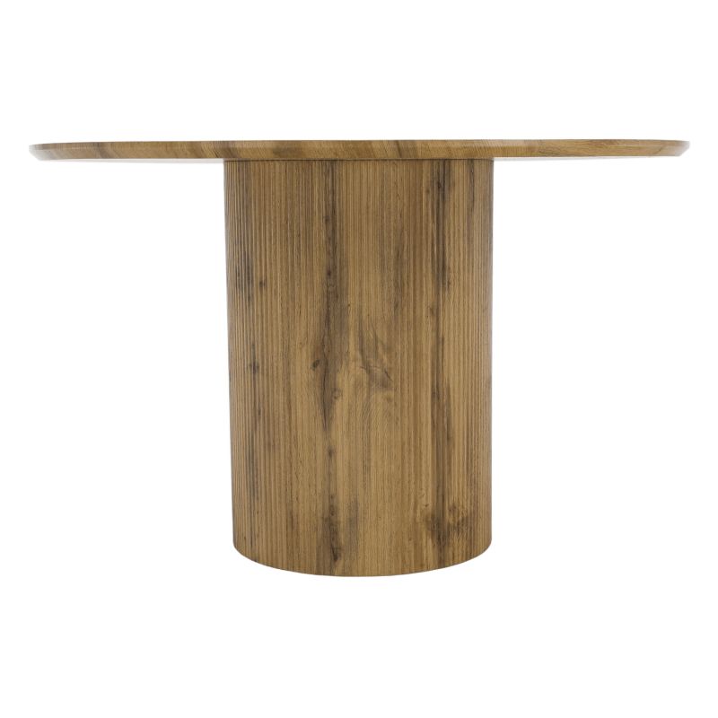 Jedálenský stôl, MDF dub, priemer 120 cm