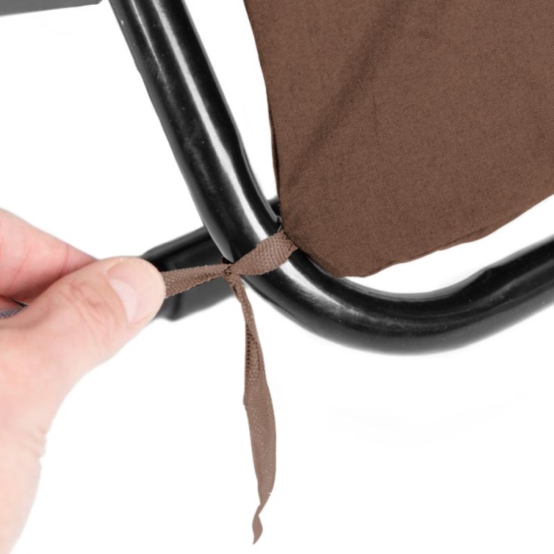 Vankúš na záhradné lehátko, hnedý