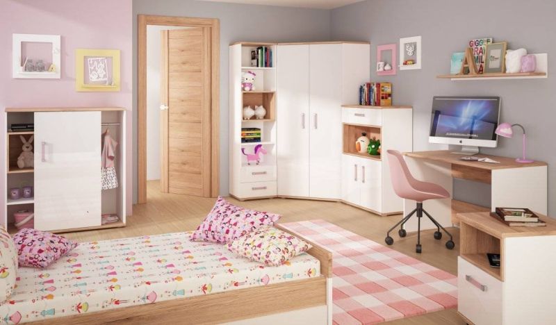 Polička TYP 61 biela-dub san remo