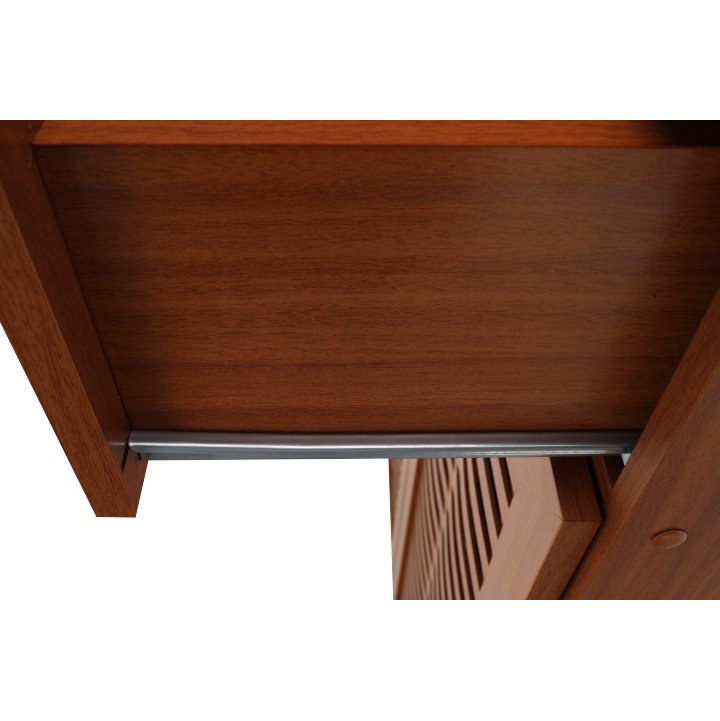 Botník dvojdverový so zásuvkou, MDF laminovaná, americká čerešňa