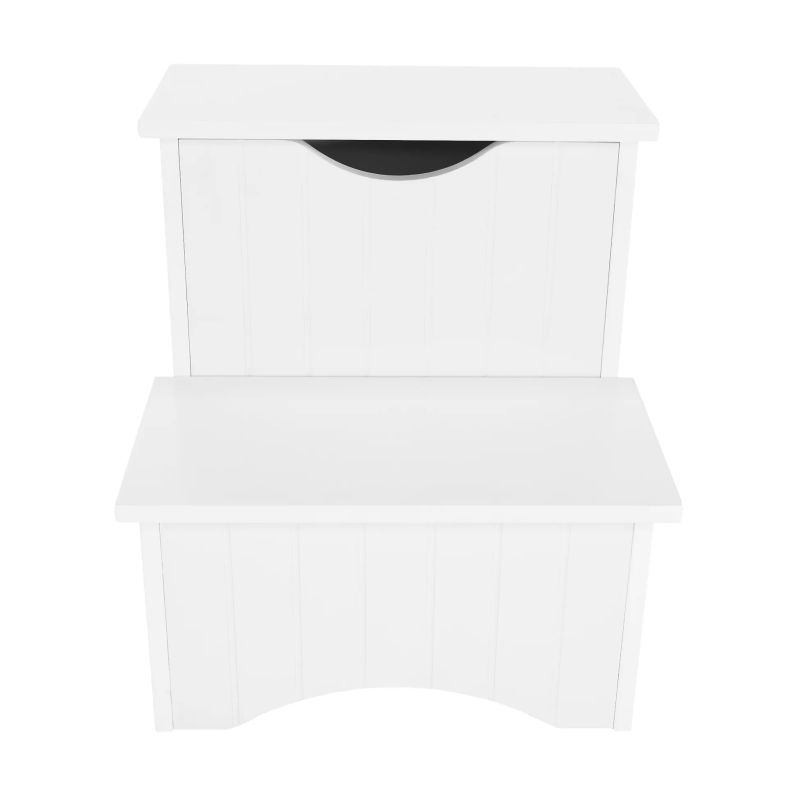 Detské schodíky s úložným priestorom, biele