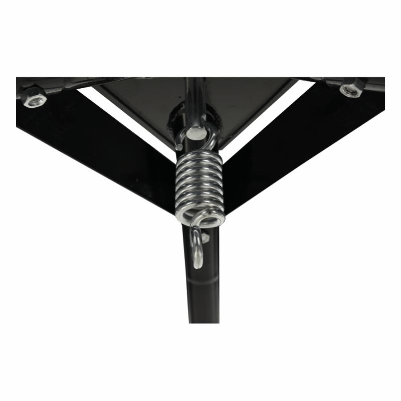 Stojan na závesné kreslo z čiernej ocele