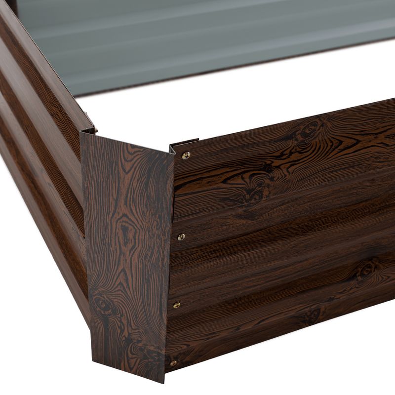 Vyvýšený záhon 237x60, hnedá oceľ