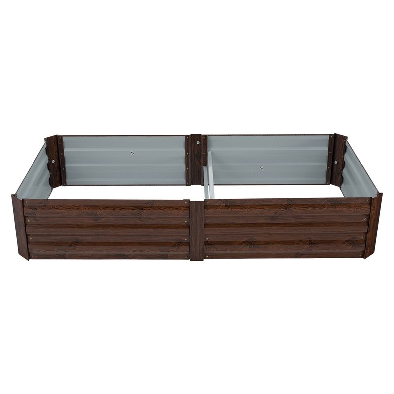 Vyvýšený záhon 160x80, hnedá oceľ