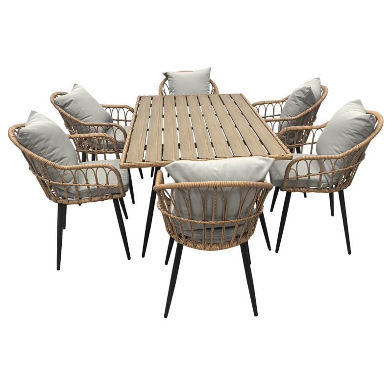 Moderný záhradný stôl z odolného polywoodu