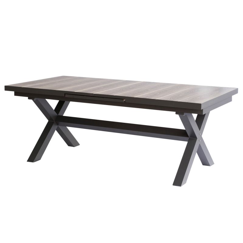 Záhradný rozkladací stôl sivý
