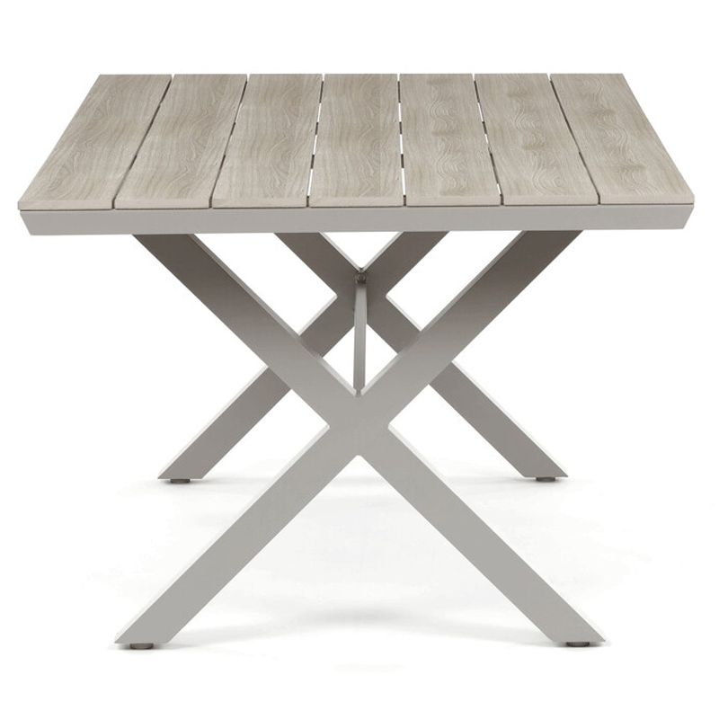 Stôl záhradný 180x100, doska polywood v dekore svetlého duba