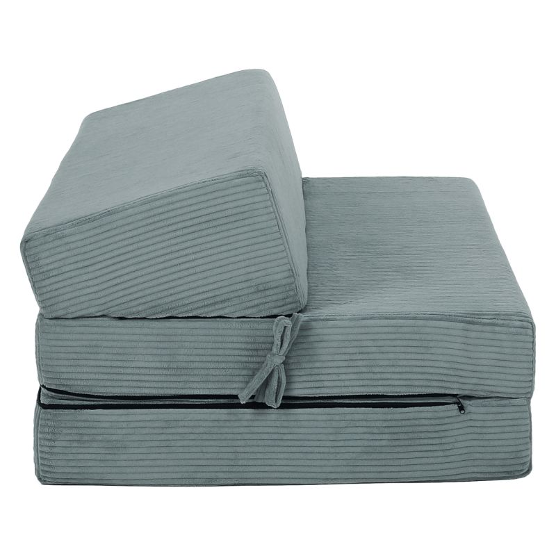 Skladací matrac do tvaru dvojkresla, mentolová