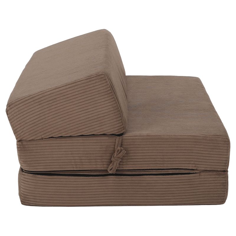 Skladací matrac do tvaru dvojkresla, béžová