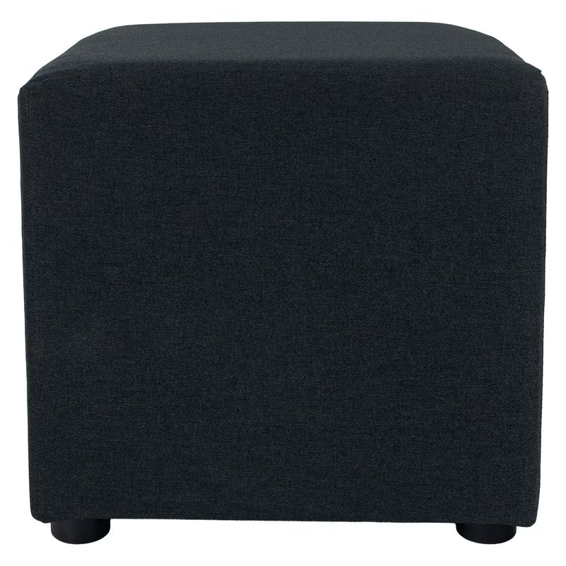 Praktický taburet, látka Twist tmavosivá