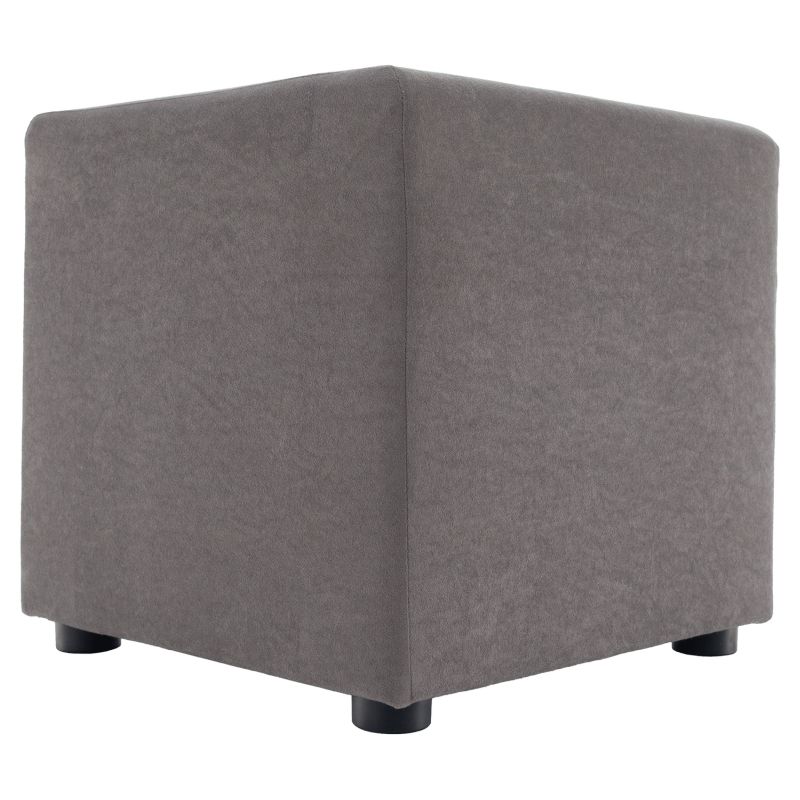 Praktický taburet, látka Alova sivá