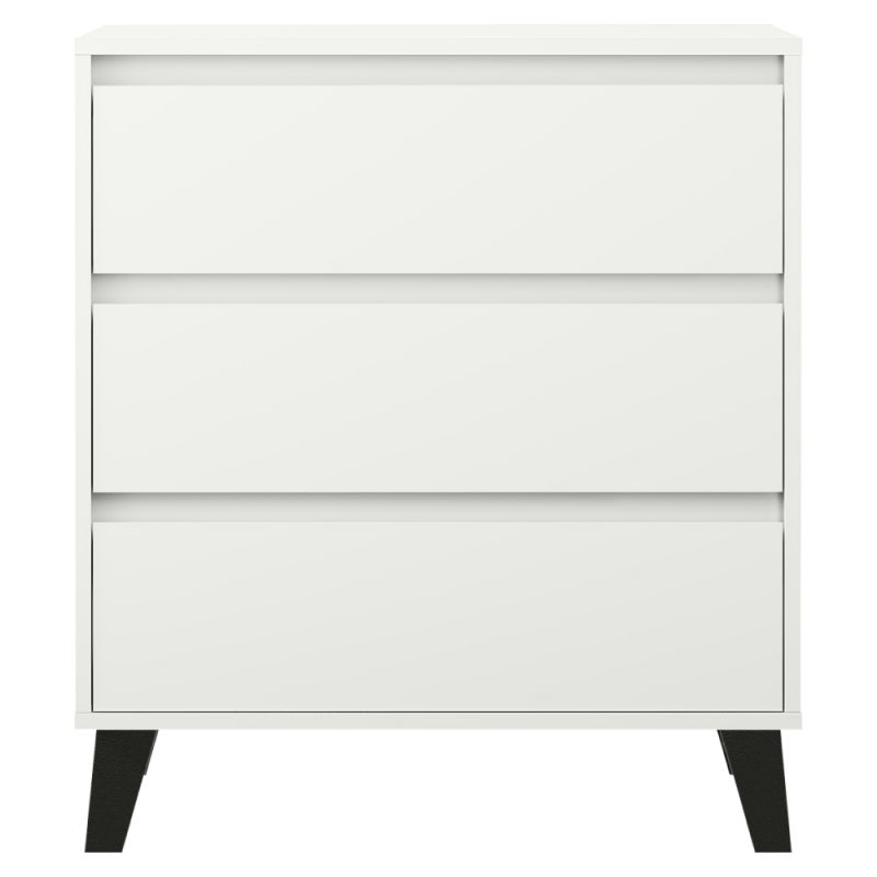 Komoda 3S70, 3x šuplík, biela