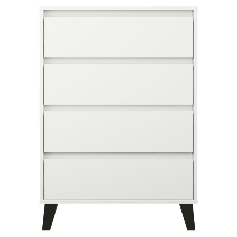 Komoda 4S70, 4x šuplík, biela