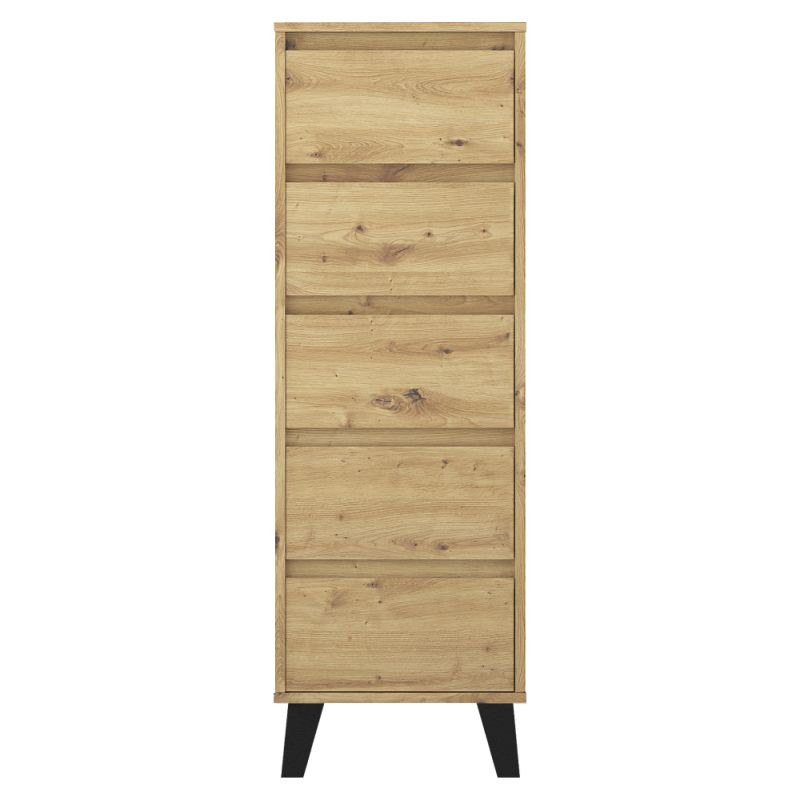 Komoda 5S40, 5x šuplík, dub artisan