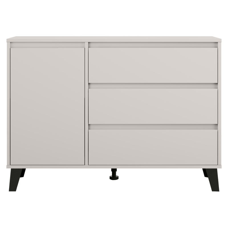 Komoda 1D3S, 3x šuplík 1x dvierka, kašmír