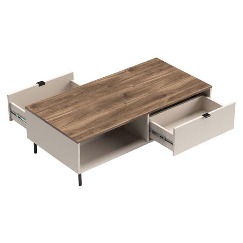 Konferenčný stolík 110 2S, kašmír-dub castello