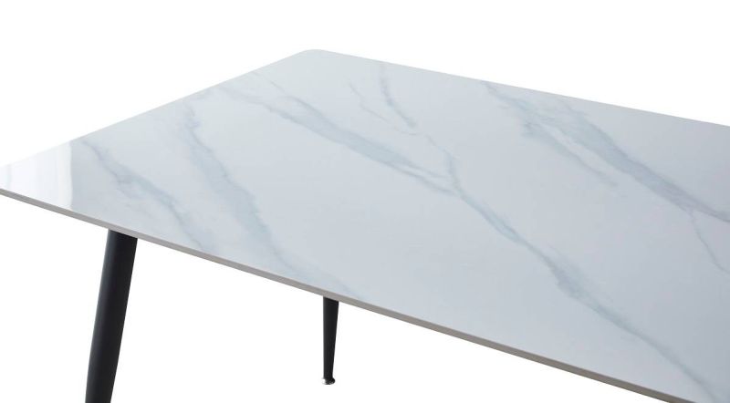 Jedálenský stôl v obdĺžnikovom tvare 160, čierny mat-biela