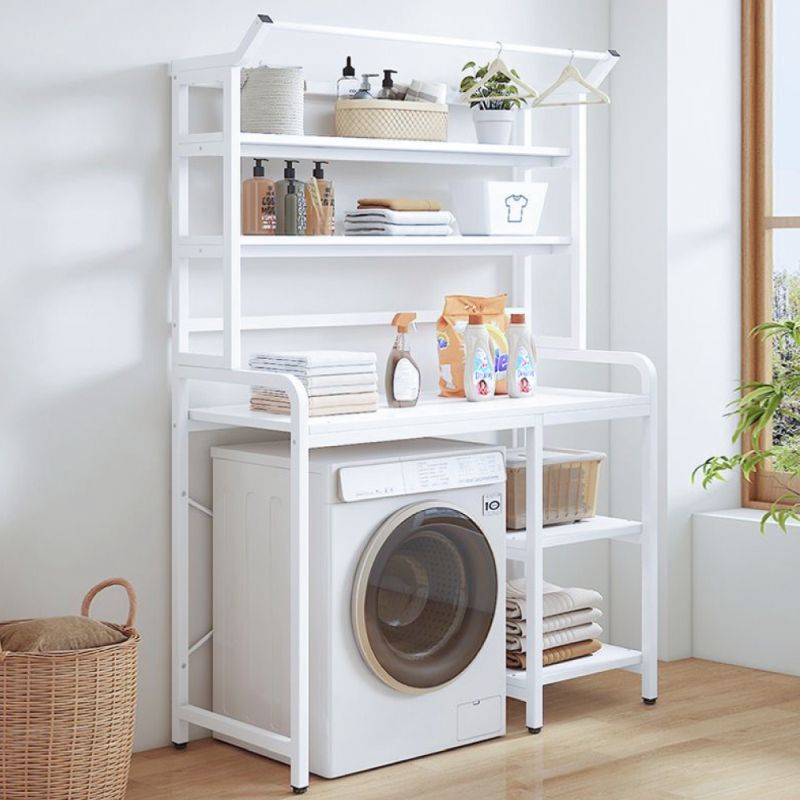 Praktický regál nad práčku, biely